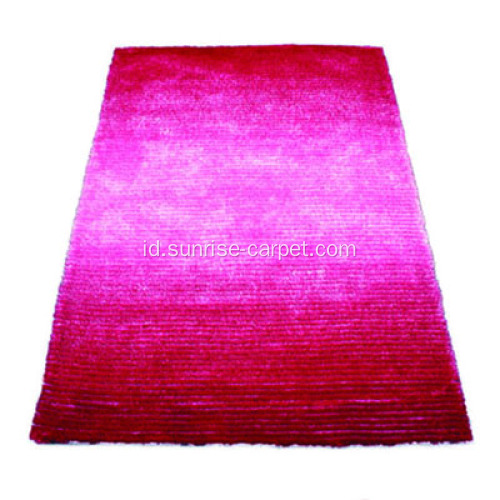 Polyester Silk Shaggy dengan Loop Carpet